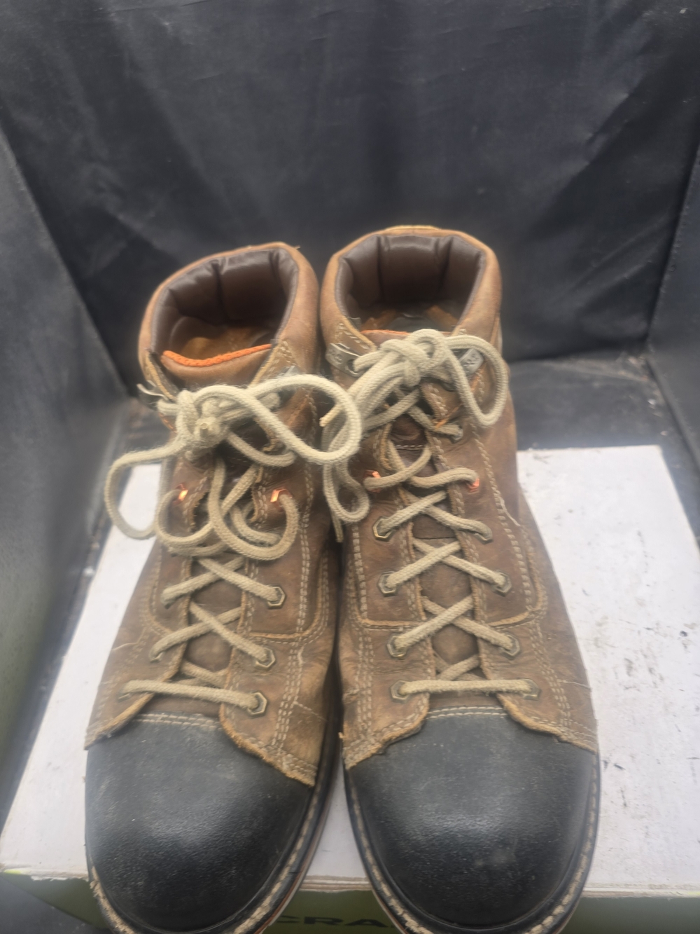 Timberland PRO Brown Work Boots with Black Toe Caps